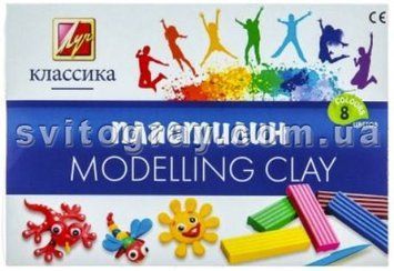 Пластилін ЛУЧ "Класика", 8 кольорів 160 гр.