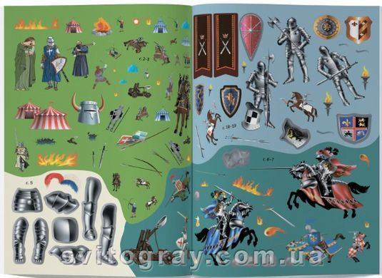 Книжка з наліпками. Лицарі (Crystal Book)