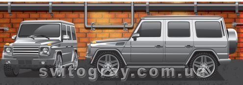 Крутые тачки. Джип Off Road многоразовые наклейки (Ирис)