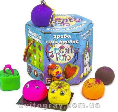 Набір легкого пластиліну для креативної творчості Create fun ТМ Moon light clay блакитний